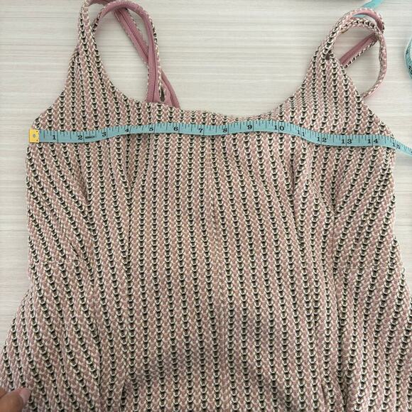 Anthropologie Maeve Jacquard Mini Dress size Small Fit and Flare Pastel Spring - Picture 15 of 16